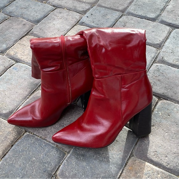 Cherry Red Cowgirl Boots Heeled Boots Riding boots - Picture 3 of 8